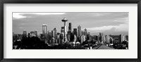 Framed City viewed from Queen Anne Hill, Space Needle, Seattle, Washington State