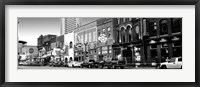 Framed Street scene at dusk, Nashville, Tennessee