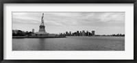 Framed Statue Of Liberty with Manhattan skyline in the background, Ellis Island