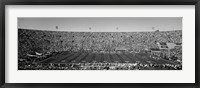 Framed Football stadium full of spectators, Los Angeles Memorial Coliseum, California