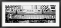 Framed EL Elevated Train Chicago IL