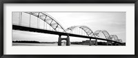 Framed Iowa, Davenport, Centennial Bridge over Mississippi River