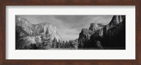 Framed Mountains in Yosemite National Park, California