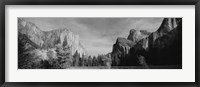 Framed Mountains in Yosemite National Park, California