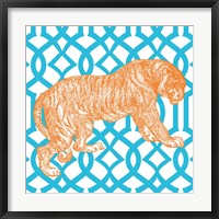 Bright Menagerie Tiger Framed Print