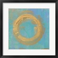 Golden Circles II Framed Print