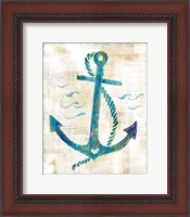 Framed 'On the Waves IV' border=