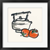 Tea and Persimmons Framed Print