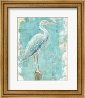 Framed 'Coastal Egret I' border=