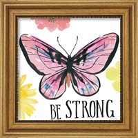 Framed 'Beautiful Butterfly I' border=