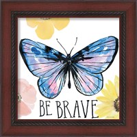 Framed 'Beautiful Butterfly IV' border=