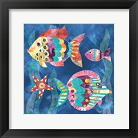 Boho Reef Fish II Framed Print