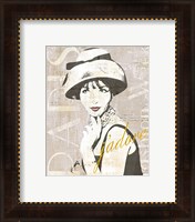 Framed 'Fashion Week Paris Halftone I' border=