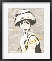 Fashion Week Paris Halftone I Framed Print