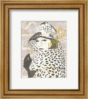 Framed 'Fashion Week Paris Halftone II' border=