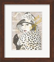 Framed 'Fashion Week Paris Halftone II' border=