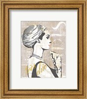 Framed 'Fashion Week Paris Halftone III' border=