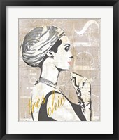 Fashion Week Paris Halftone III Framed Print