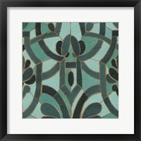 Turquoise Mosaic II Framed Print