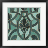 Turquoise Mosaic III Framed Print