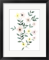 Trellis Flowers II Framed Print