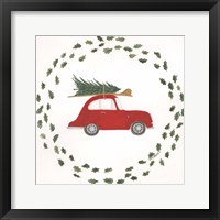 Surf the Holidays Framed Print