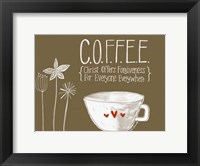 Coffee Framed Print