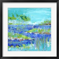 Blue Series Inspiring Framed Print