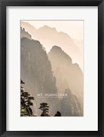 Framed Vintage Mount HuangShan, Yellow Mountains, China, Asia