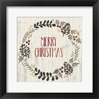 Rustic Christmas II Framed Print