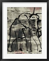 Framed Abstract Elephant I