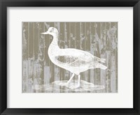 Woodgrain Fowl II Framed Print