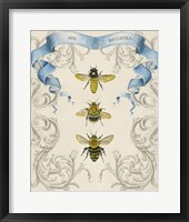 Bees & Filigree II Framed Print