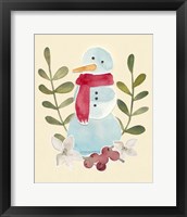 Framed 'Snowman Cut-out I' border=