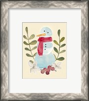 Framed 'Snowman Cut-out I' border=