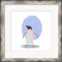 Framed 'Minimalist Penguin, Girls Part II' border=