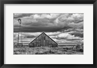 Framed Windmill and Barn