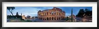 Framed Rome Panoramic of Colosseum