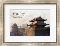 Framed Vintage Xi'an City, China, Asia