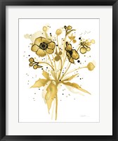 Celebration d Or I with Gray Framed Print