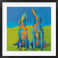 Framed Howling Hounds