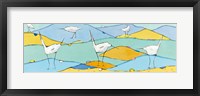 Framed Marsh Egrets I