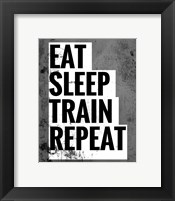 Framed Eat Sleep Train Repeat