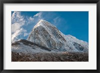 Framed Mt Pumori behind Kala Patthar, Nepal