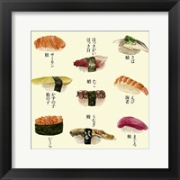 Sushi I Framed Print