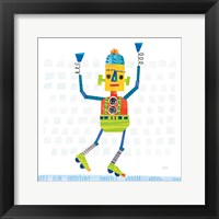 Framed Robot Party I on Squares