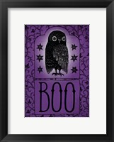 Vintage Halloween Boo Framed Print