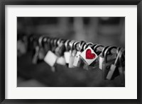 Framed Pop of Color A Locks of Love to Go Around