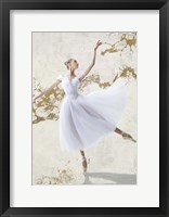 White Ballerina Framed Print