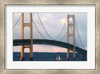 Framed Mackinac Bridge